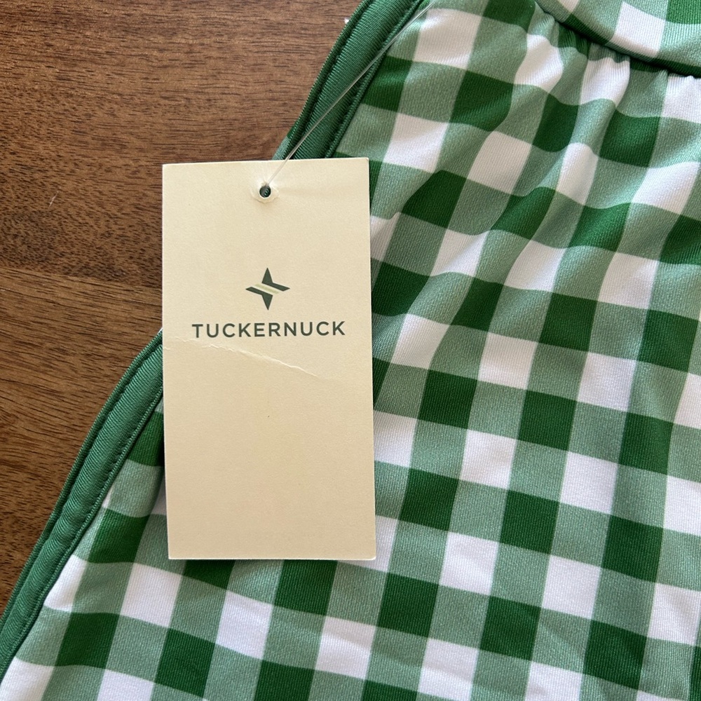 Tuckernuck Green Trellis Gingham Karrie Golf Skort - Picture 2 of 11